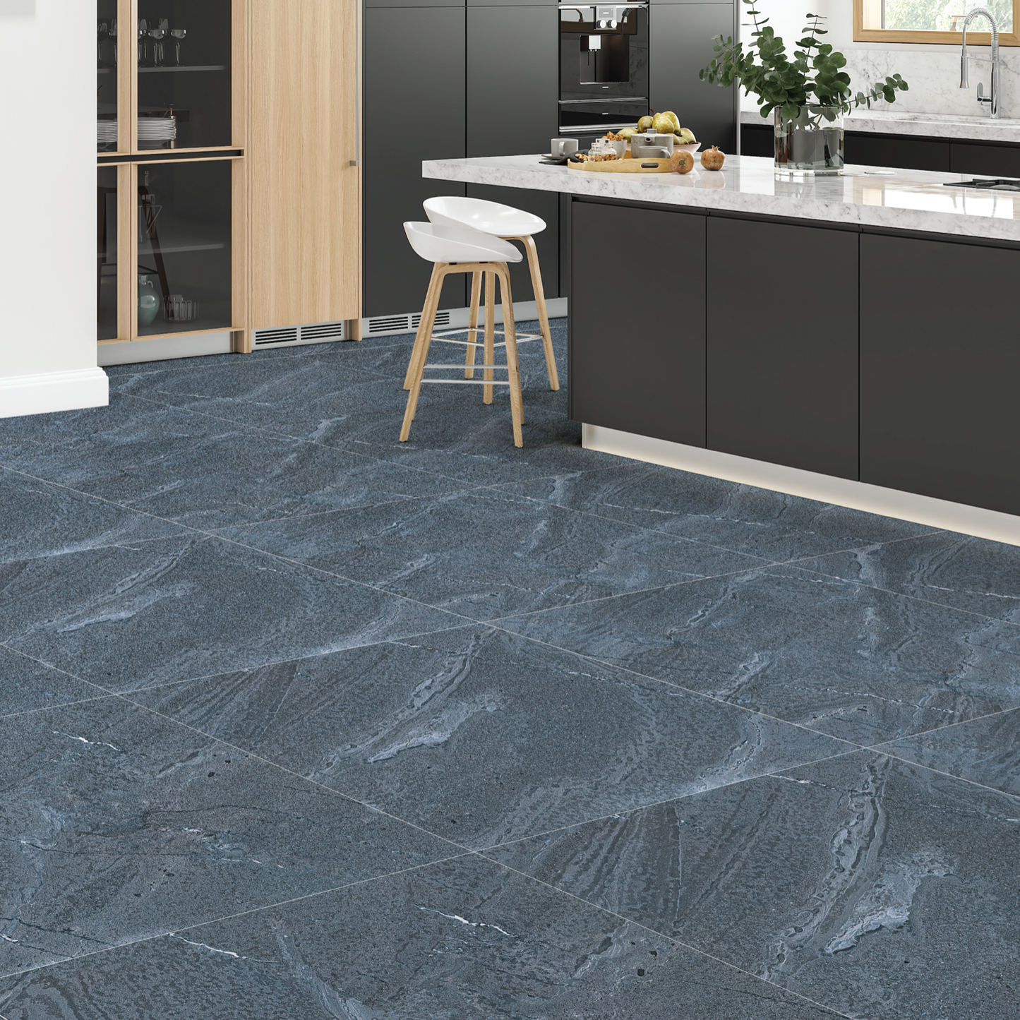 Chicago Iron Blue Color Body Porcelain Tile