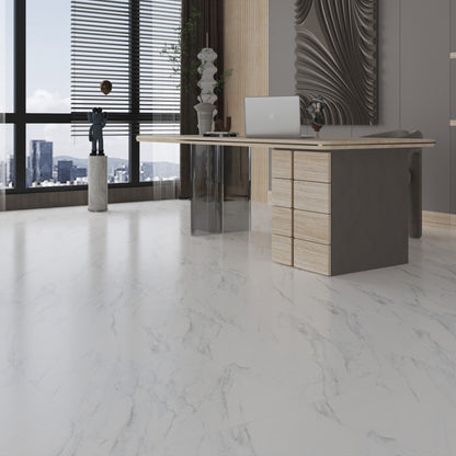 Marmol White Lotus Porcelain Tile