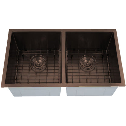 Kennedy 32" Stainless Steel Undermount Double Basin Kitchen Sink