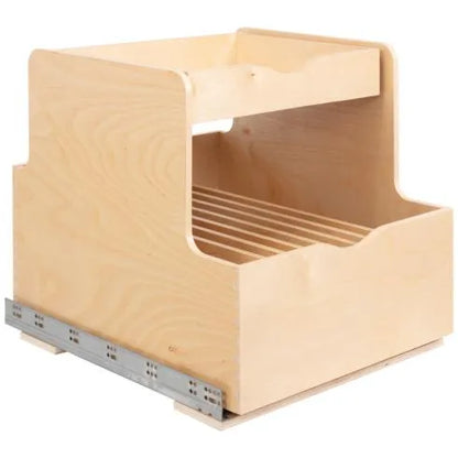 Lulu Wood Double Drawer Cookware Rollout