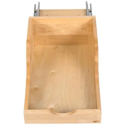Philomena Wood High Back Vanity Rollout Drawer