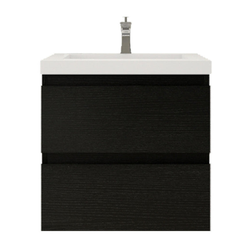 Bohemia Lina 24" Wall Mounted Bathroom Vanity with Reinforced Acrylic Integrated Sink Top