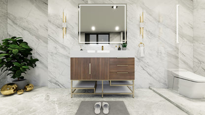 Bethany 48" Freestanding Bathroom Vanity with Reinforced Acrylic Integrated Sink Top