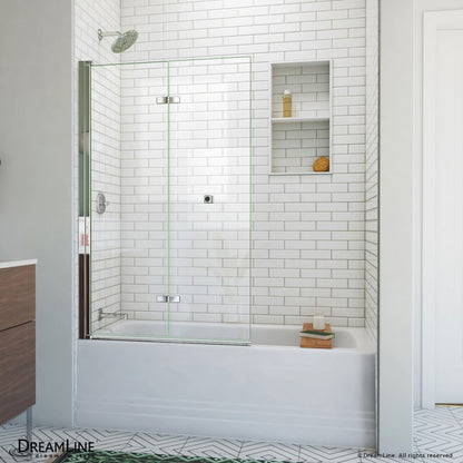 Aqua-Q Frameless Bi-Fold Shower Door