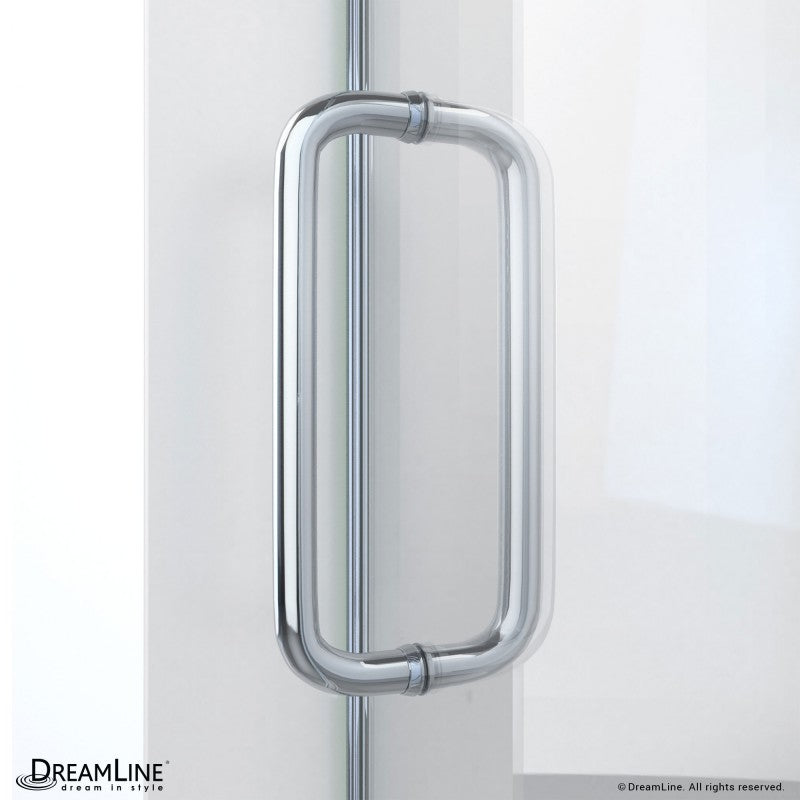Enigma-CXO Frameless Single Sliding Shower Door with Towel Bar