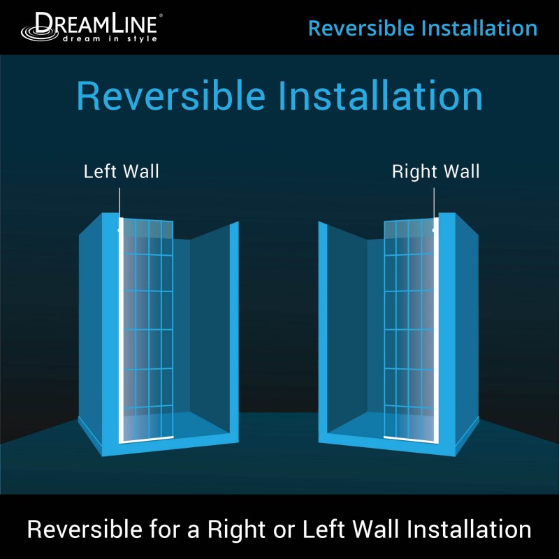French Linea Stationary Shower Panel