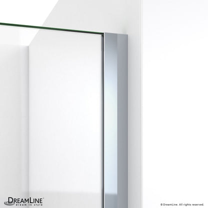 Linea Frameless Stationary Shower Panel with Towel Bar