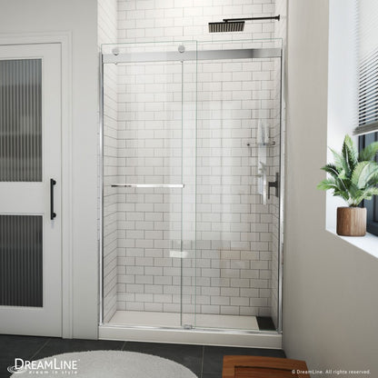 Sapphire-V Semi-Frameless Double Sliding Shower Door