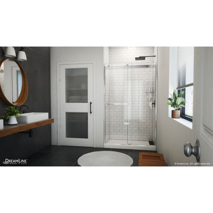 Sapphire-V Semi-Frameless Double Sliding Shower Door