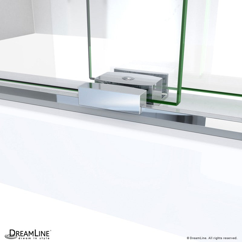 Sapphire-V Semi-Frameless Double Sliding Shower Door