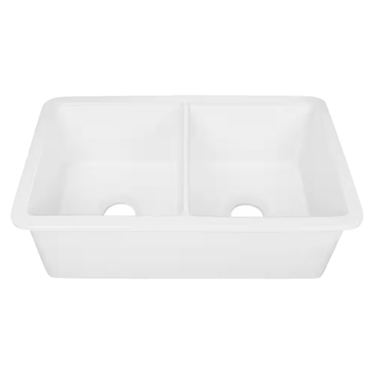 Mose 32" Fireclay Undermount Double Basin Kitchen Sink