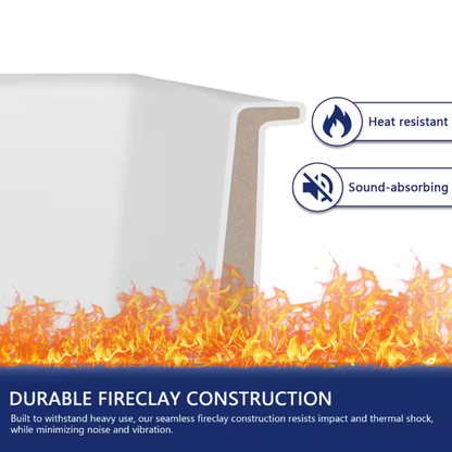 Mose 32" Fireclay Undermount Double Basin Kitchen Sink