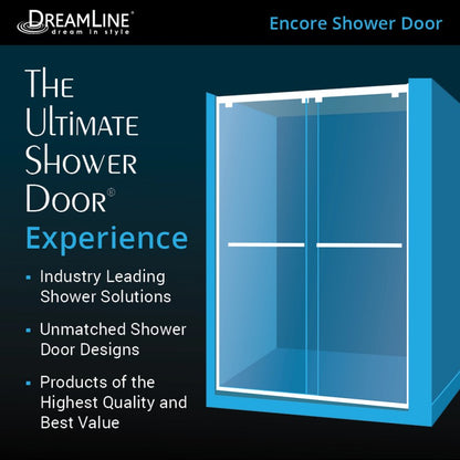Encore Semi-Frameless Double Sliding Shower Door