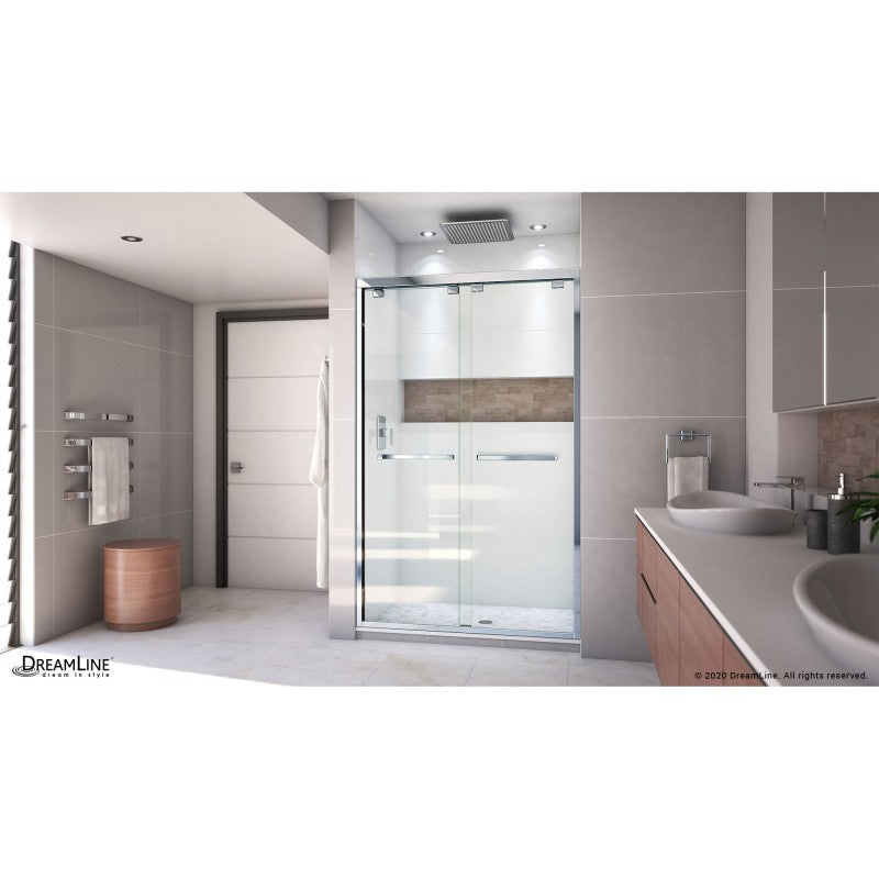 Encore Semi-Frameless Double Sliding Shower Door