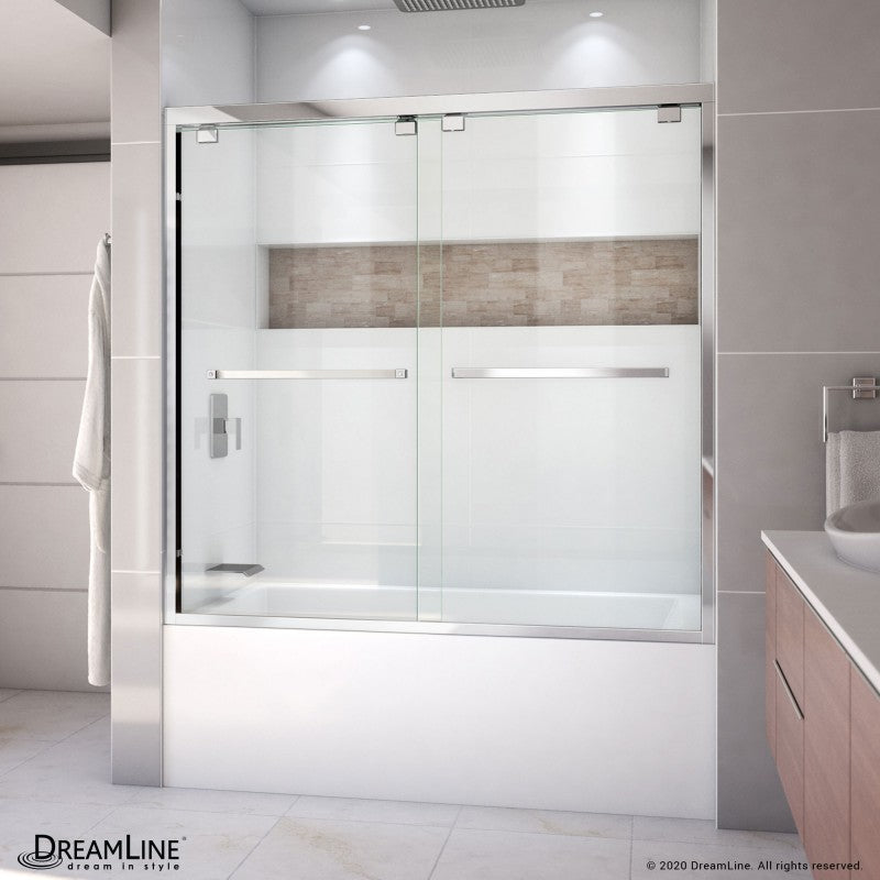 Encore Semi-Frameless Double Sliding Shower Door