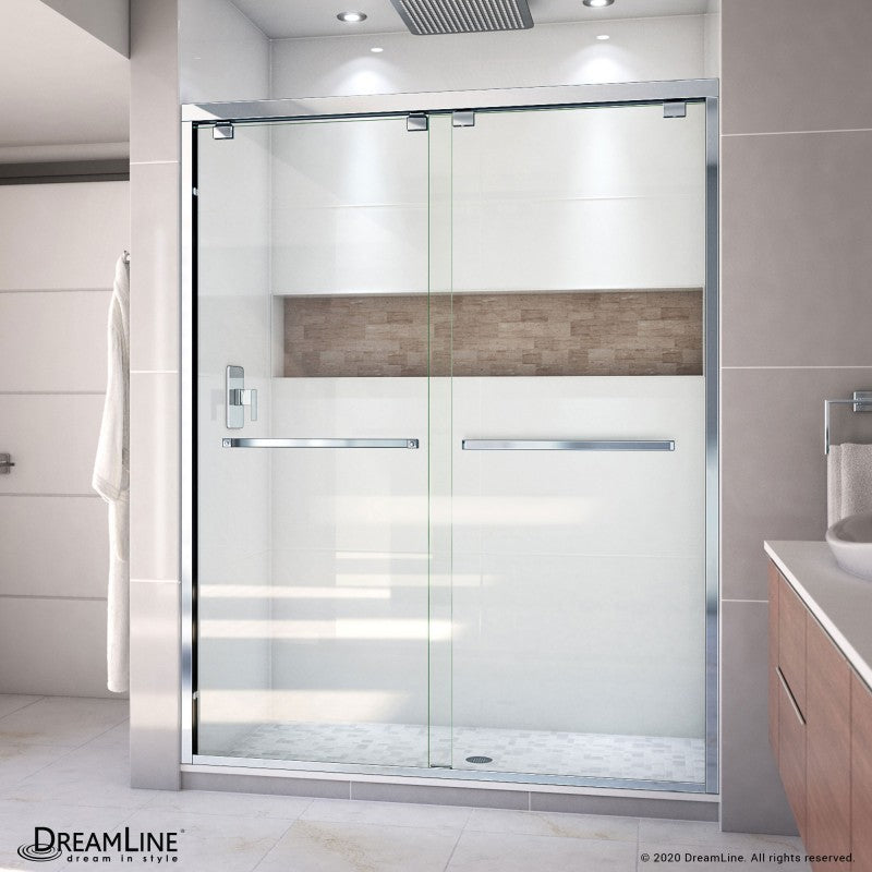 Encore Semi-Frameless Double Sliding Shower Door
