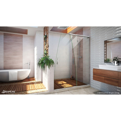 Crest Frameless Single Sliding Shower Door