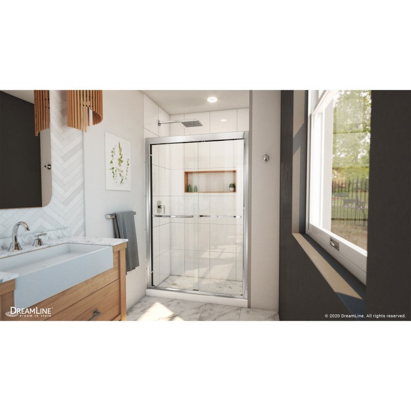 Duet Plus Semi-Frameless Double Sliding Shower Door