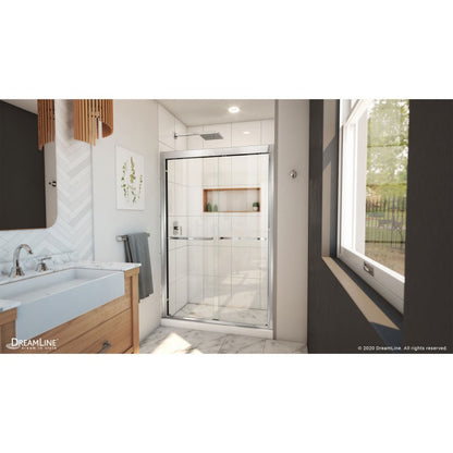 Duet Plus Semi-Frameless Double Sliding Shower Door