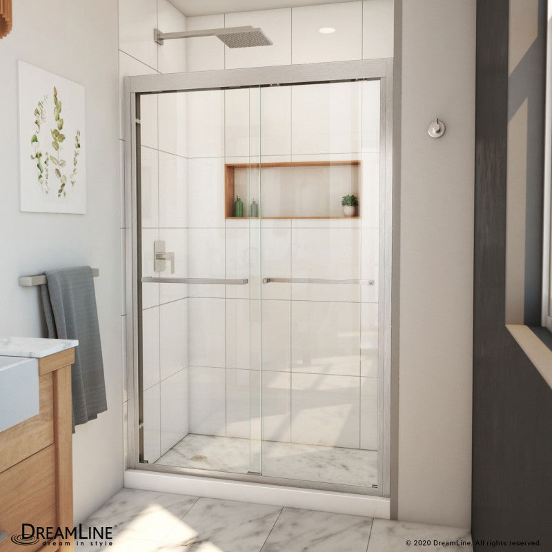 Duet Plus Semi-Frameless Double Sliding Shower Door