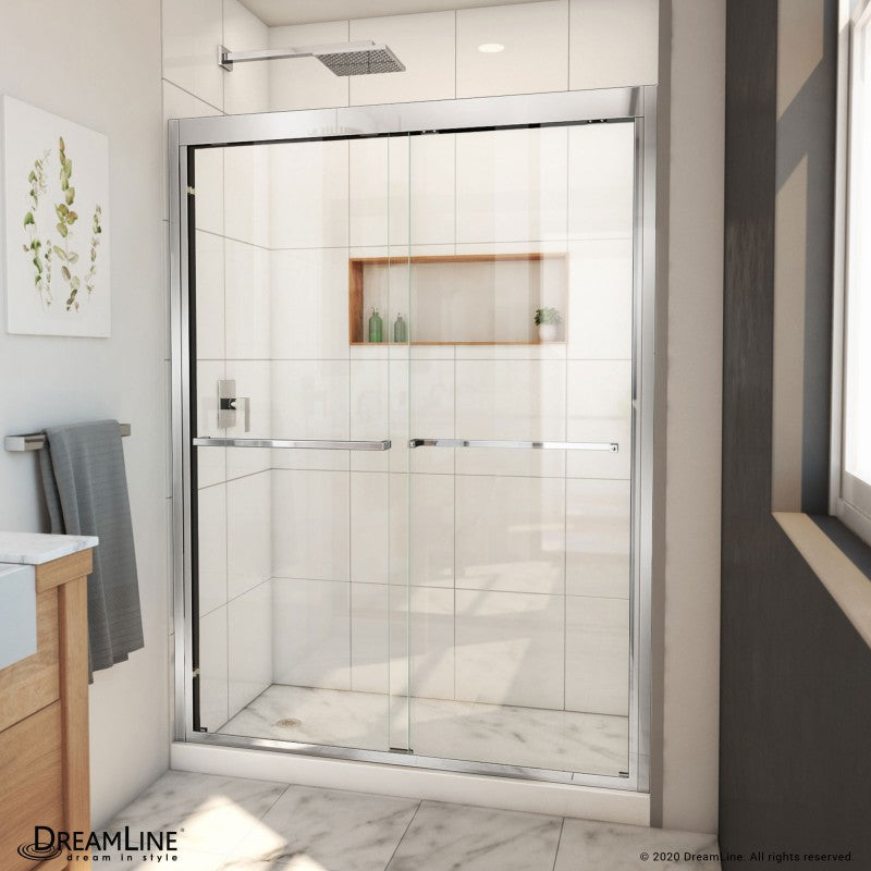 Duet Plus Semi-Frameless Double Sliding Shower Door