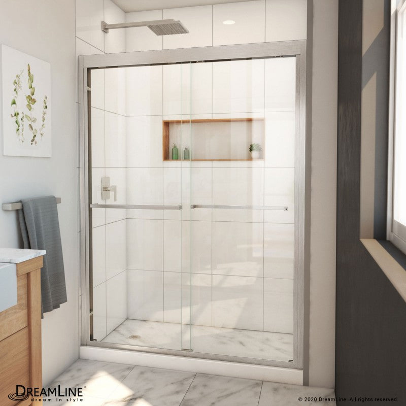 Duet Plus Semi-Frameless Double Sliding Shower Door