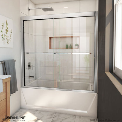 Duet Plus Semi-Frameless Double Sliding Shower Door