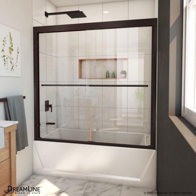 Duet Plus Semi-Frameless Double Sliding Shower Door
