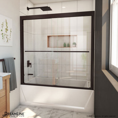 Duet Plus Semi-Frameless Double Sliding Shower Door