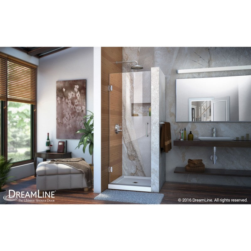 Unidoor Frameless Hinged Shower Door