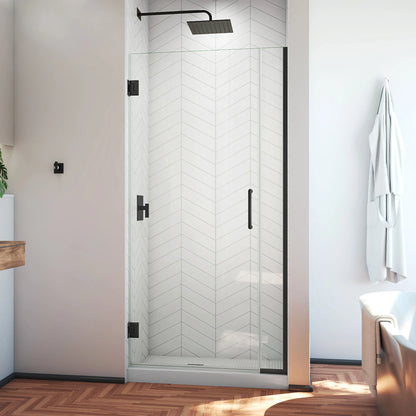 Unidoor Plus Frameless Hinged Shower Door (29"W to 40"W)