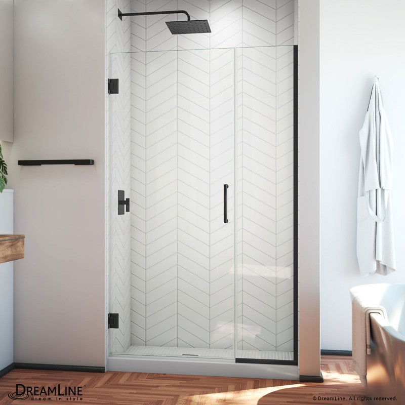 Unidoor Plus Frameless Hinged Shower Door (29"W to 40"W)