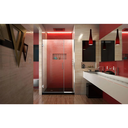 Unidoor Plus Frameless Hinged Shower Door (40"W to 50"W)