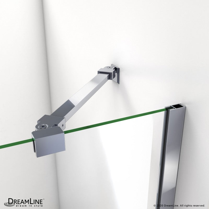 Aqua Frameless Hinged Tub Door