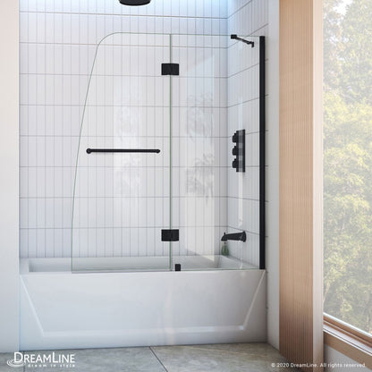Aqua Frameless Hinged Tub Door