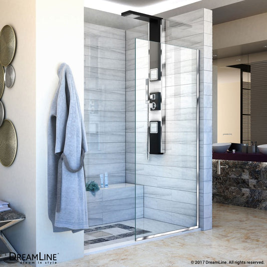 Linea Frameless Stationary Shower Panel