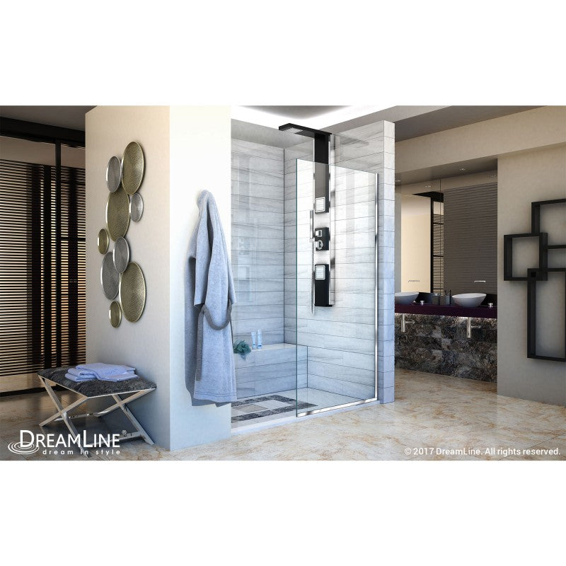 Linea Frameless Stationary Shower Panel