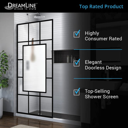 French Linea Avignon Stationary Shower Panel