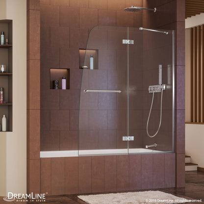 Aqua Ultra Frameless Hinged Shower Door