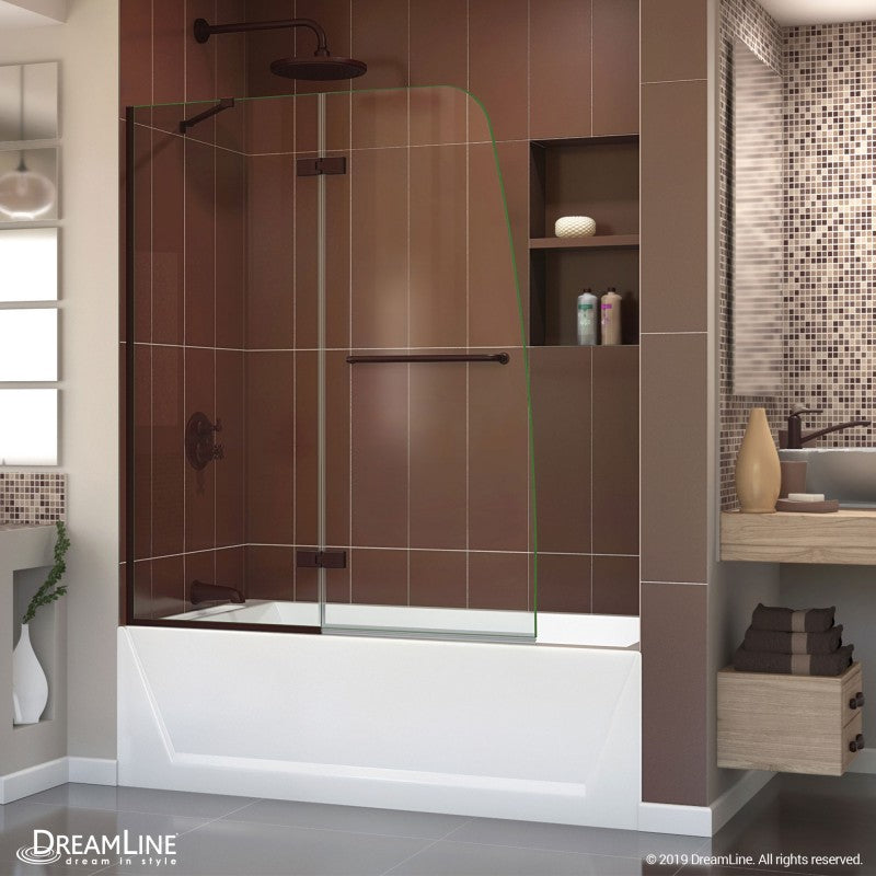 Aqua Ultra Frameless Hinged Shower Door