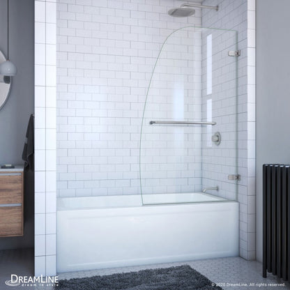 Aqua Uno Frameless Hinged Tub Door
