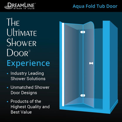 Aqua Frameless Bi-Fold Shower Door