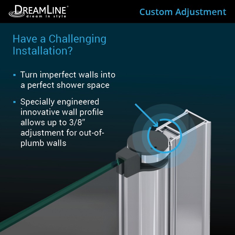Aqua Frameless Bi-Fold Tub Door