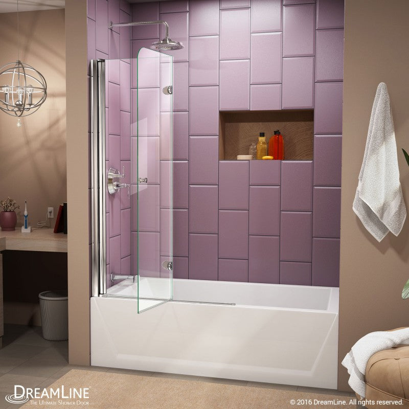 Aqua Frameless Bi-Fold Tub Door