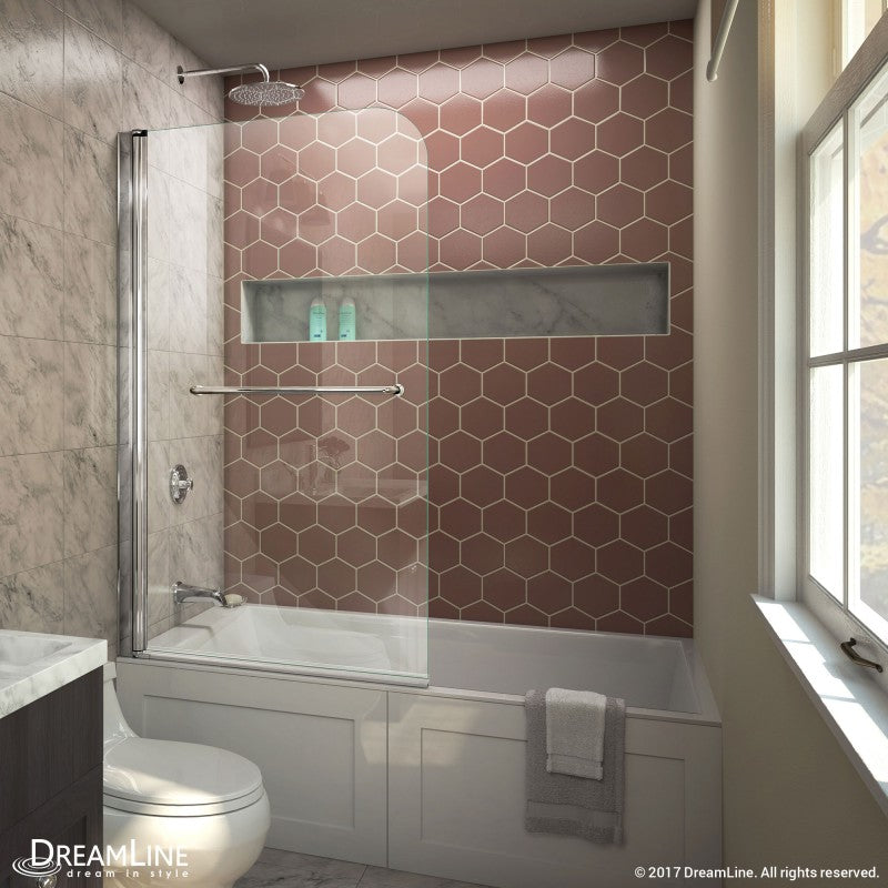 Aqua Frameless Swing Tub Door