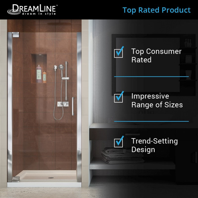 Elegance Frameless Pivot Shower Door