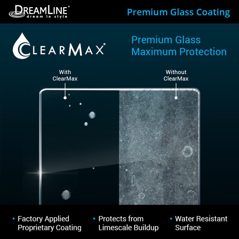 Elegance-LS Frameless Pivot Shower Door (25"W to 45"W)