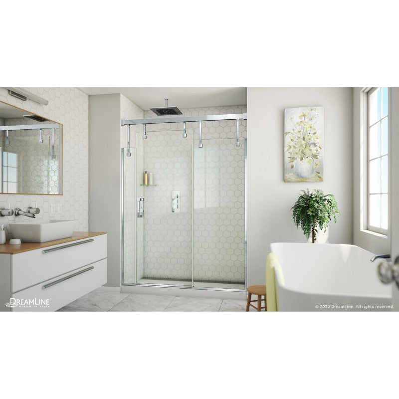 Avenue Semi-Frameless Single Sliding Shower Door