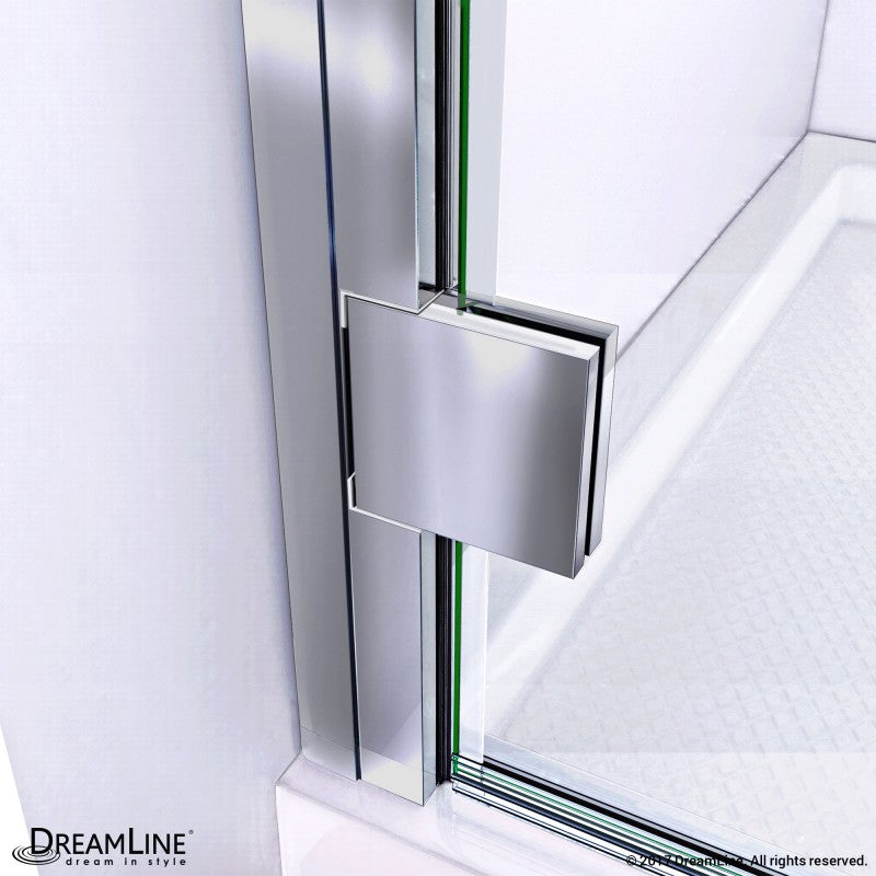 Lumen Semi-Frameless Hinged Shower Door