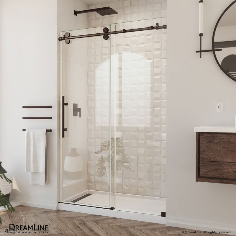 Enigma-XO Frameless Single Sliding Shower Door